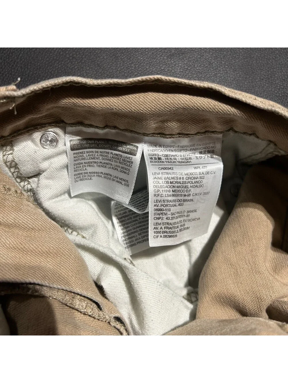 Levi's 505 Khaki Straight Pants Men's 31x30